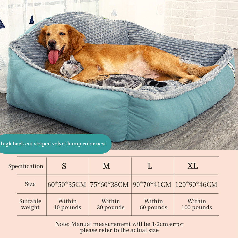 Dog Bed Large Dog Winter Warm Pet Mat Golden Hair Pet Winter Sofa Dog Cushion Four Seasons Universal Dog Bed