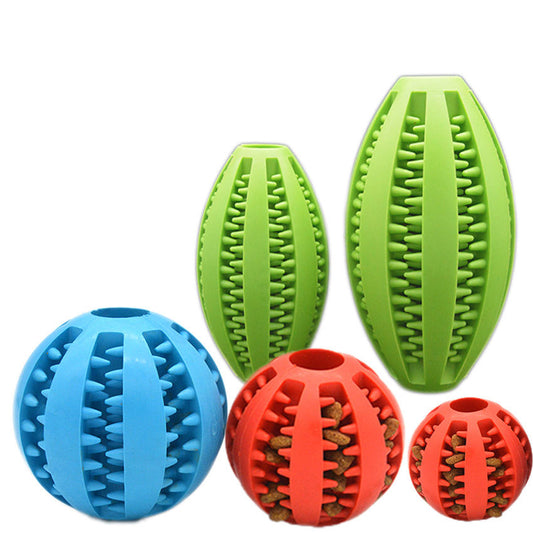 Dog Tooth Grinding Ball – Bite-Resistant, Treat Dispensing & Teeth Cleaning Toy