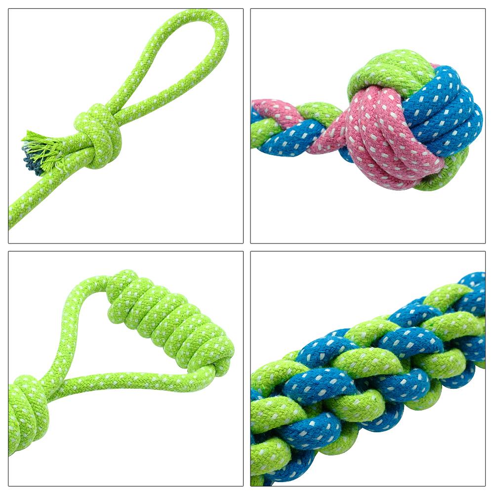 Cotton Rope Dog Toy for Chewing, Tug, and Toss Games – Dental Health Helper