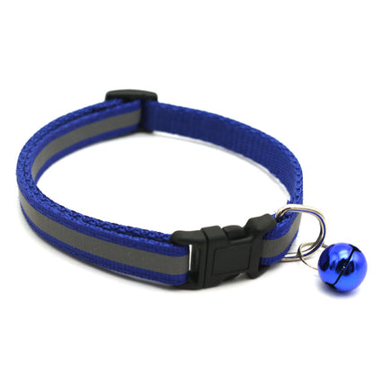 Reflective Cat & Dog Collar with Bell | 14 Colors Available