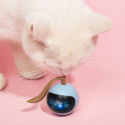 USB Rechargeable Smart Jumping Ball - Self-Rotating, Interactive Toy for Cats, Dogs, and Kids