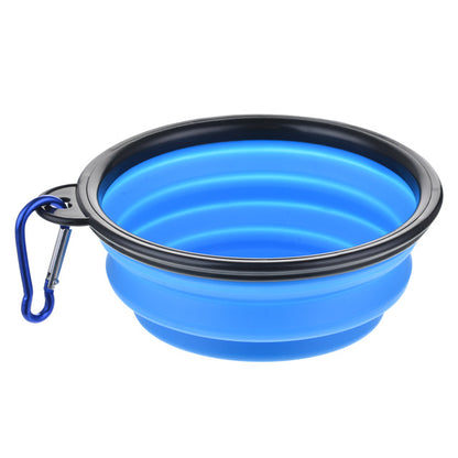 Collapsible Silicone Dog Travel Bowl - 350ml Portable Food & Water Container in 24 Colors