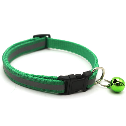 Reflective Cat & Dog Collar with Bell | 14 Colors Available