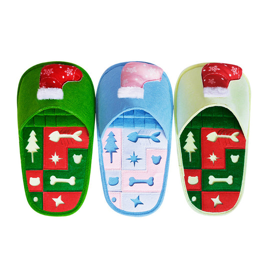 Pet Sniff Slippers – Engaging Sniffing Toy for Dogs, Winter Holiday Pet Gift