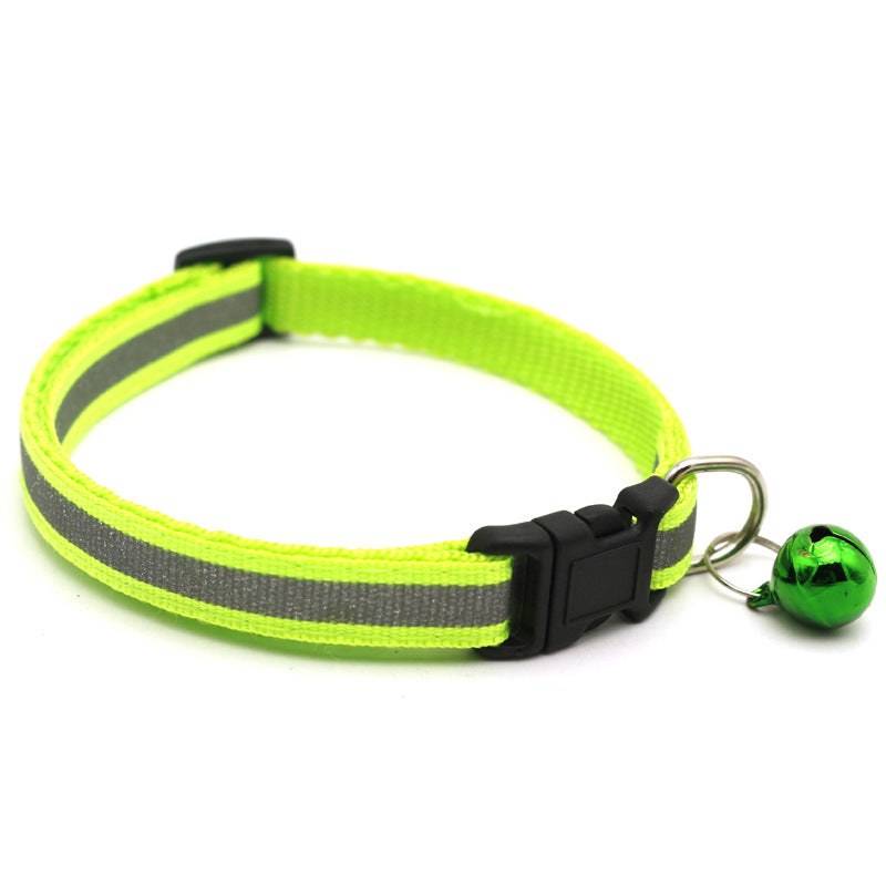 Reflective Cat & Dog Collar with Bell | 14 Colors Available