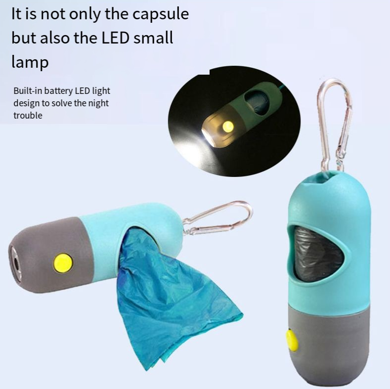 Multi-Functional LED Pet Waste Bag Dispenser - Comes in 5 Colors