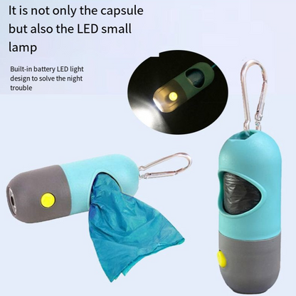 Multi-Functional LED Pet Waste Bag Dispenser - Comes in 5 Colors