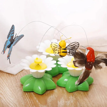 Interactive Electric Butterfly & Bird Cat Toy – Rotating, Flying, Automatic Teaser for Fun & Exercise