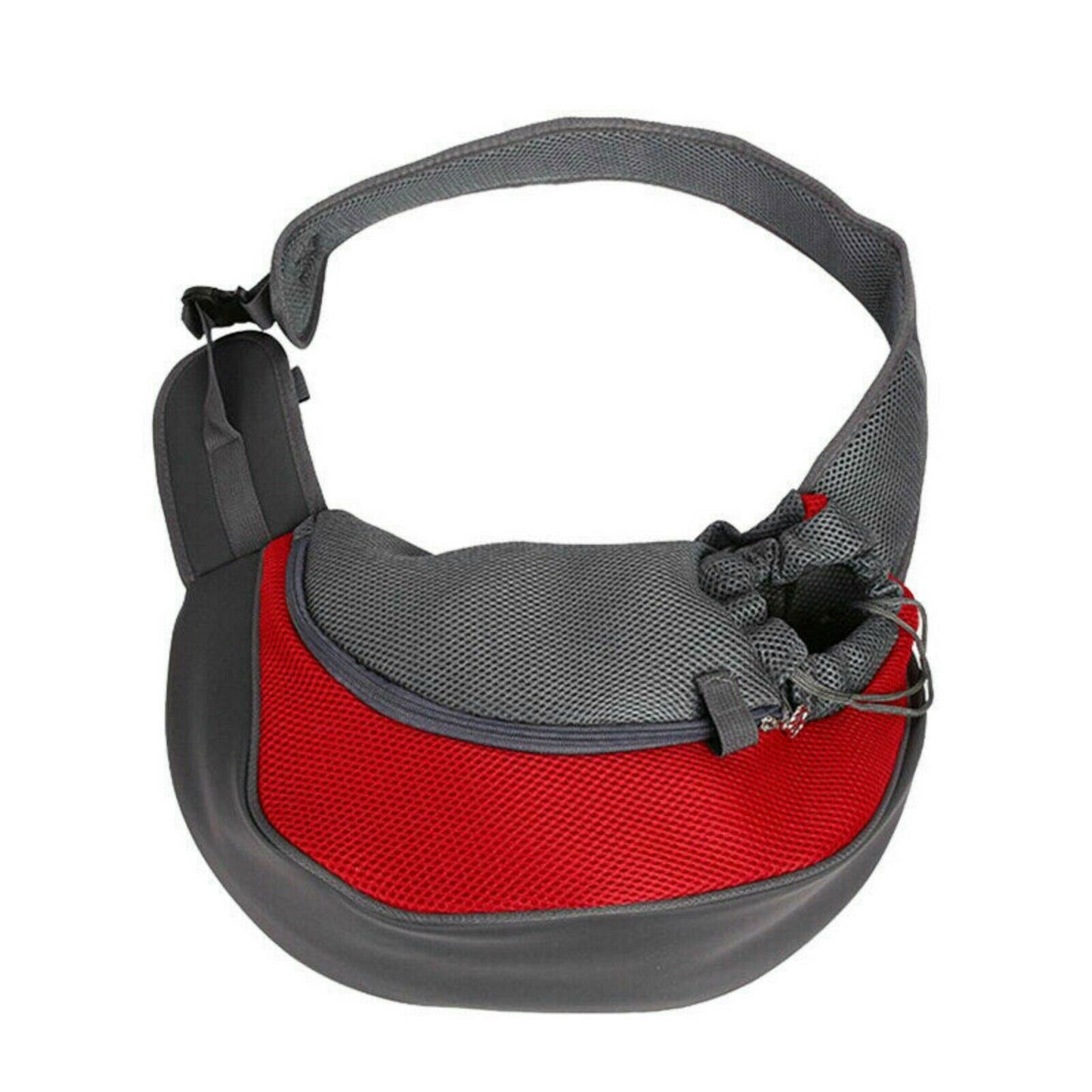 Comfy Mesh Pet Carrier Sling – Hands-Free Strap Bag