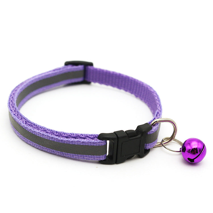 Reflective Cat & Dog Collar with Bell | 14 Colors Available