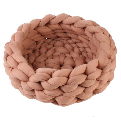 Braided Pet Bed - Cozy Indoor Pet Bed for Dogs and Cats