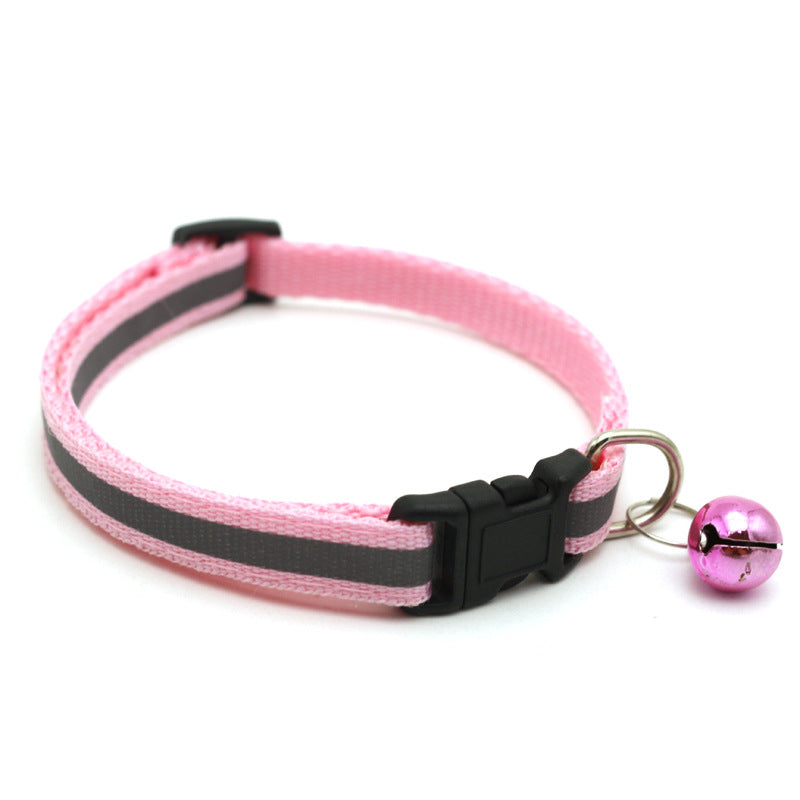 Reflective Cat & Dog Collar with Bell | 14 Colors Available