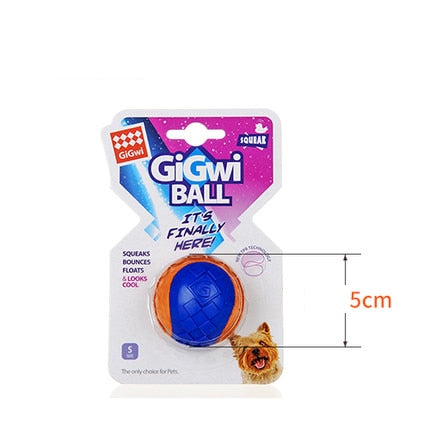 HOOPET Squeaky Rubber Dog Ball – Bouncy, Floating, & Durable Chew Toy