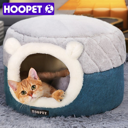 2 in 1 Cat Bed House Soft Plush Puppy Cushion Small Dogs Cats Nest l Sleeping Pet Dog Bed Pet Cubby