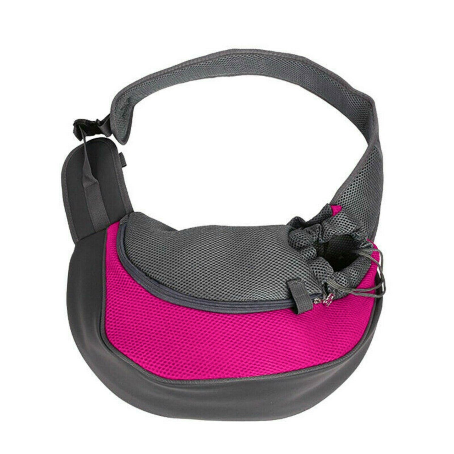 Comfy Mesh Pet Carrier Sling – Hands-Free Strap Bag