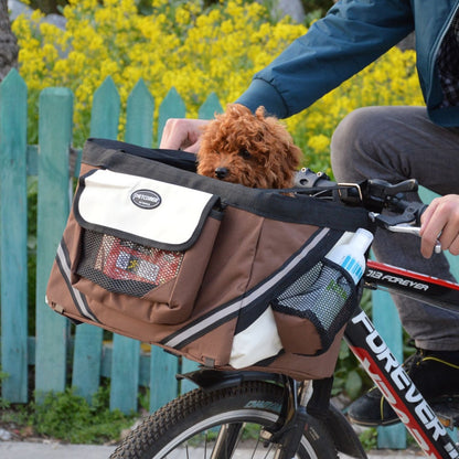 Portable Pet Bicycle Carrier Basket for Small Dogs and Cats