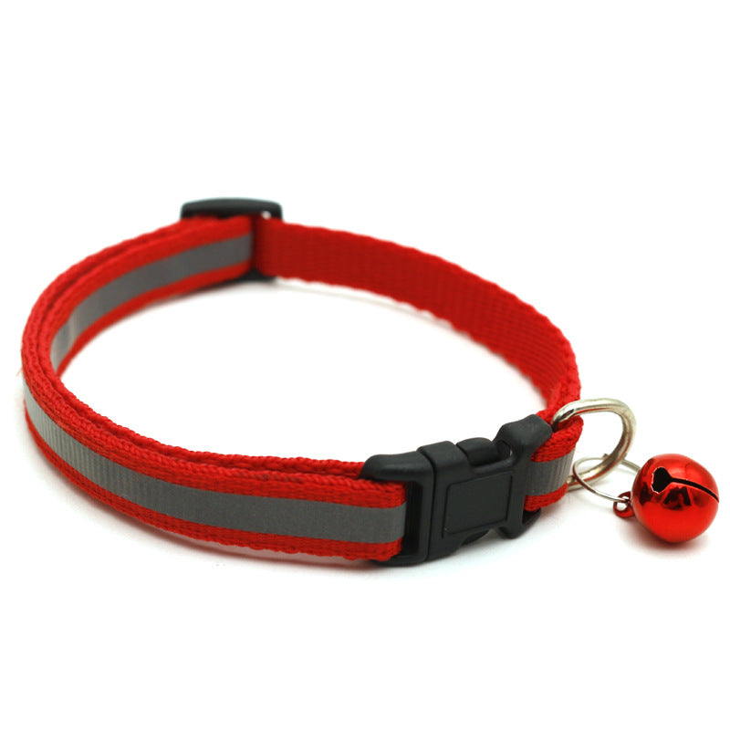 Reflective Cat & Dog Collar with Bell | 14 Colors Available