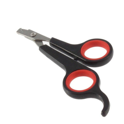 Pet Nail Scissors for Small Animals – Black and Red