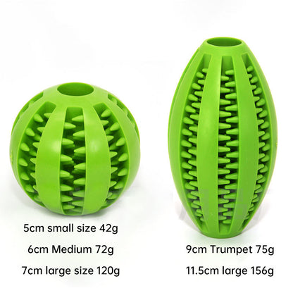 Dog Tooth Grinding Ball – Bite-Resistant, Treat Dispensing & Teeth Cleaning Toy