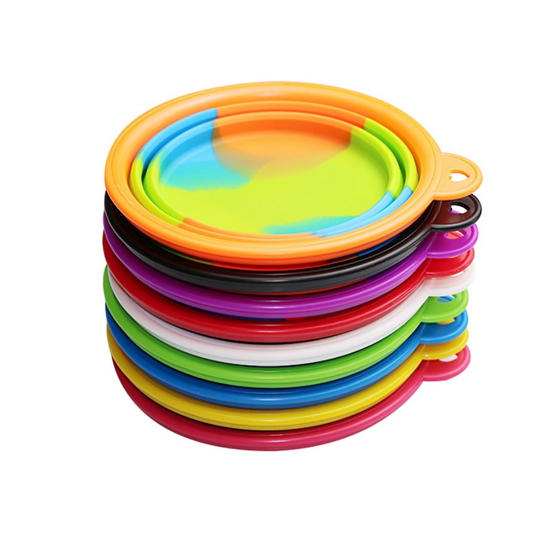 Collapsible Silicone Dog Travel Bowl - 350ml Portable Food & Water Container in 24 Colors