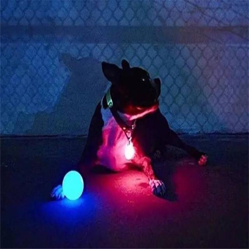 Pet Ball toy LED Glowing Dog Ball Blinking Small dog cat Pet Toys Lights Up Supplies