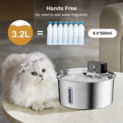 Wireless Intelligent Stainless Steel-Pet Filtered Water Dispenser