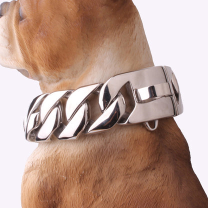 Stainless Steel Dog Collar Dog Necklace Gold Dog Chain Fierce Dog Bully Pet Dog Chain