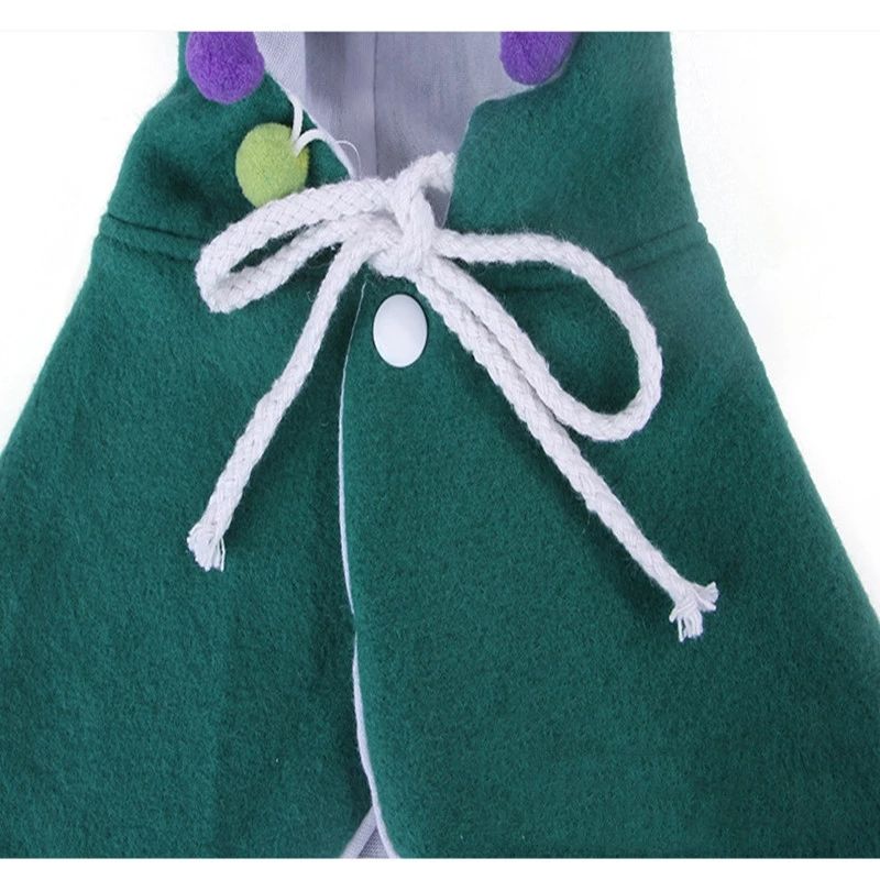 Festive Pet Party Cloak Dress - Hooded Transforming Fleece Outfit for Cats &amp; Dogs