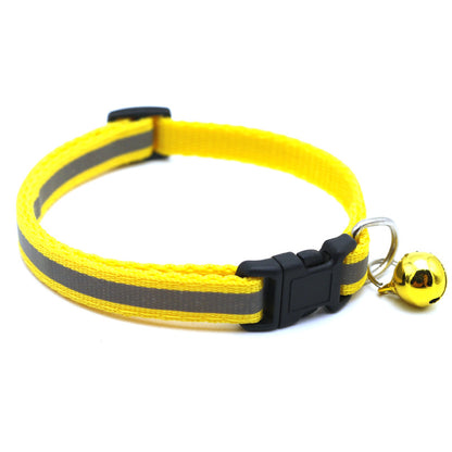 Reflective Cat & Dog Collar with Bell | 14 Colors Available