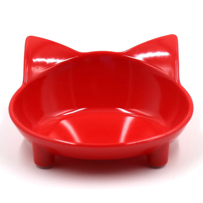 Pet Bowl Melamine Non Slip Cute Cat Color Bowls - Food Bowls Pet