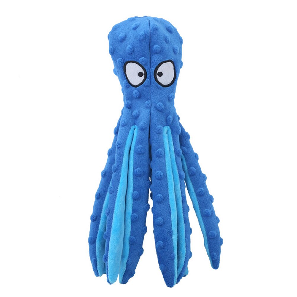 Octopus Sound Pet Toy Stuffed Plush Squeaky Interactive Dog Toys