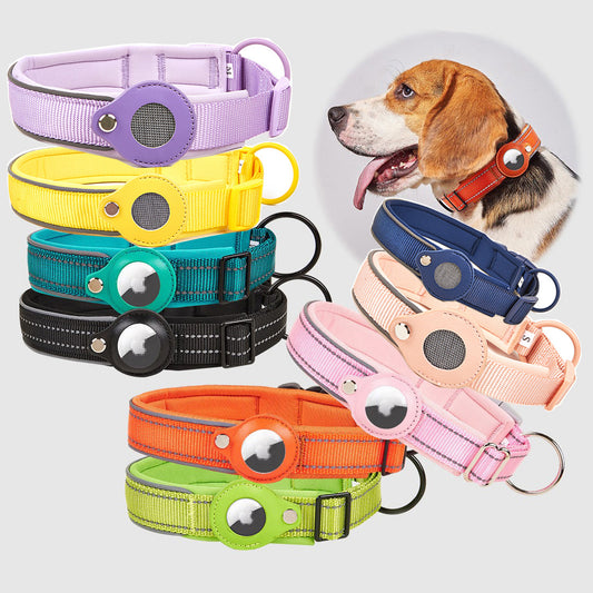 Pet Locator Dog Collar for Apple AirTag – Tracking & Anti-Loss