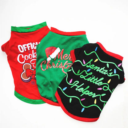 Holiday Dog Clothes - Cotton Pet Outfits for Small to Large Dogs