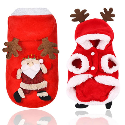 Holiday Dog Clothes for Small to Large Dogs – Festive Pet Cat Costumes in 9 Sizes and 5 Designs