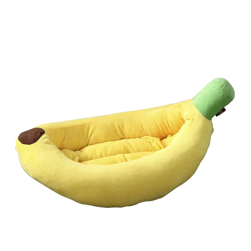 Cute and unique banana Cat lounger Pet Bed